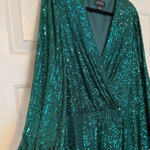 Tahari Sequined Evening Dress